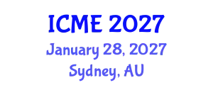 International Conference on Manufacturing Engineering (ICME) January 28, 2027 - Sydney, Australia
