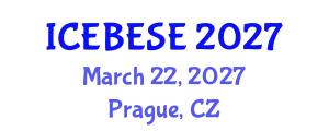 International Conference on Environmental, Biological, Ecological Sciences and Engineering (ICEBESE) March 22, 2027 - Prague, Czechia