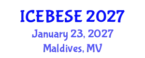 International Conference on Environmental, Biological, Ecological Sciences and Engineering (ICEBESE) January 23, 2027 - Maldives, Maldives