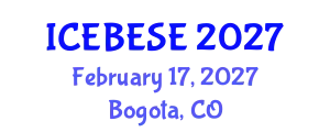 International Conference on Environmental, Biological, Ecological Sciences and Engineering (ICEBESE) February 17, 2027 - Bogota, Colombia