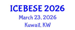 International Conference on Environmental, Biological, Ecological Sciences and Engineering (ICEBESE) March 23, 2026 - Kuwait, Kuwait