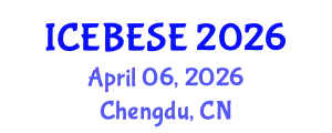 International Conference on Environmental, Biological, Ecological Sciences and Engineering (ICEBESE) April 06, 2026 - Chengdu, China