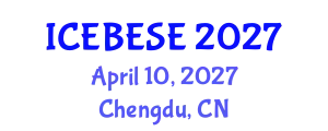 International Conference on Environmental, Biological, Ecological Sciences and Engineering (ICEBESE) April 10, 2027 - Chengdu, China