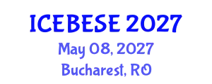 International Conference on Environmental, Biological, Ecological Sciences and Engineering (ICEBESE) May 08, 2027 - Bucharest, Romania