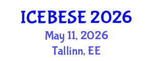 International Conference on Environmental, Biological, Ecological Sciences and Engineering (ICEBESE) May 11, 2026 - Tallinn, Estonia