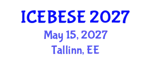 International Conference on Environmental, Biological, Ecological Sciences and Engineering (ICEBESE) May 15, 2027 - Tallinn, Estonia