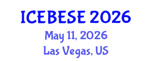 International Conference on Environmental, Biological, Ecological Sciences and Engineering (ICEBESE) May 11, 2026 - Las Vegas, United States