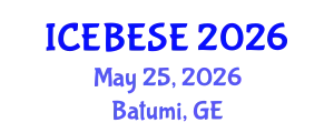International Conference on Environmental, Biological, Ecological Sciences and Engineering (ICEBESE) May 25, 2026 - Batumi, Georgia