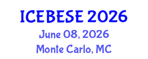 International Conference on Environmental, Biological, Ecological Sciences and Engineering (ICEBESE) June 08, 2026 - Monte Carlo, Monaco