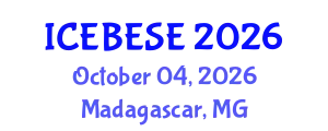 International Conference on Environmental, Biological, Ecological Sciences and Engineering (ICEBESE) October 04, 2026 - Madagascar, Madagascar