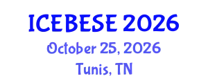 International Conference on Environmental, Biological, Ecological Sciences and Engineering (ICEBESE) October 25, 2026 - Tunis, Tunisia