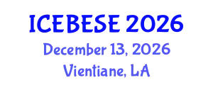 International Conference on Environmental, Biological, Ecological Sciences and Engineering (ICEBESE) December 13, 2026 - Vientiane, Laos