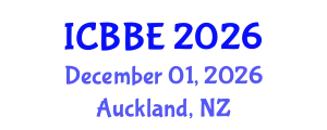 International Conference on Bioinformatics and Biological Engineering (ICBBE) December 01, 2026 - Auckland, New Zealand