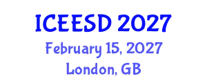 International Conference on Ecosystems, Environment and Sustainable Development (ICEESD) February 15, 2027 - London, United Kingdom