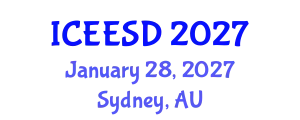 International Conference on Ecosystems, Environment and Sustainable Development (ICEESD) January 28, 2027 - Sydney, Australia