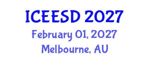 International Conference on Ecosystems, Environment and Sustainable Development (ICEESD) February 01, 2027 - Melbourne, Australia