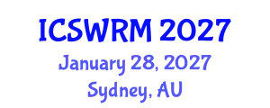 International Conference on Sustainable Water Resources Management (ICSWRM) January 28, 2027 - Sydney, Australia