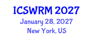 International Conference on Sustainable Water Resources Management (ICSWRM) January 28, 2027 - New York, United States