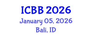 International Conference on Biotechnology and Bioengineering (ICBB) January 05, 2026 - Bali, Indonesia