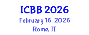 International Conference on Biotechnology and Bioengineering (ICBB) February 16, 2026 - Rome, Italy