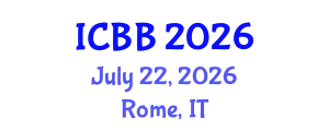 International Conference on Biotechnology and Bioengineering (ICBB) July 22, 2026 - Rome, Italy