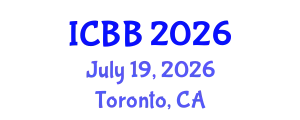 International Conference on Biotechnology and Bioengineering (ICBB) July 19, 2026 - Toronto, Canada