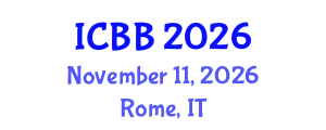 International Conference on Biotechnology and Bioengineering (ICBB) November 11, 2026 - Rome, Italy