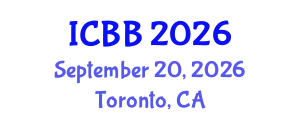 International Conference on Biotechnology and Bioengineering (ICBB) September 20, 2026 - Toronto, Canada