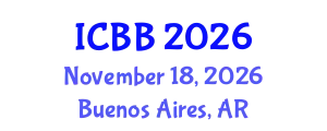International Conference on Biotechnology and Bioengineering (ICBB) November 18, 2026 - Buenos Aires, Argentina