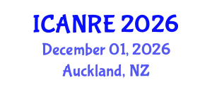 International Conference on Agricultural and Natural Resources Engineering (ICANRE) December 01, 2026 - Auckland, New Zealand