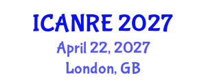 International Conference on Agricultural and Natural Resources Engineering (ICANRE) April 22, 2027 - London, United Kingdom