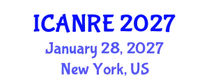 International Conference on Agricultural and Natural Resources Engineering (ICANRE) January 28, 2027 - New York, United States