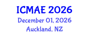 International Conference on Mechanical and Aerospace Engineering (ICMAE) December 01, 2026 - Auckland, New Zealand
