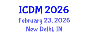 International Conference on Diabetes and Metabolism (ICDM) February 23, 2026 - New Delhi, India