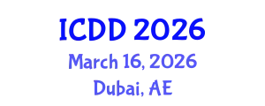 International Conference on Disability and Diversity (ICDD) March 16, 2026 - Dubai, United Arab Emirates