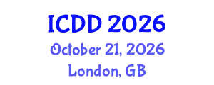 International Conference on Disability and Diversity (ICDD) October 21, 2026 - London, United Kingdom