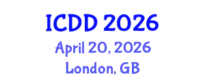 International Conference on Disability and Diversity (ICDD) April 20, 2026 - London, United Kingdom