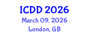 International Conference on Disability and Diversity (ICDD) March 09, 2026 - London, United Kingdom