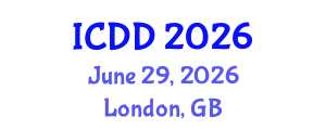 International Conference on Disability and Diversity (ICDD) June 29, 2026 - London, United Kingdom