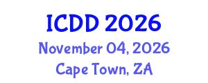 International Conference on Disability and Diversity (ICDD) November 04, 2026 - Cape Town, South Africa