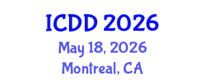 International Conference on Disability and Diversity (ICDD) May 18, 2026 - Montreal, Canada