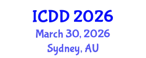 International Conference on Disability and Diversity (ICDD) March 30, 2026 - Sydney, Australia