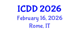 International Conference on Disability and Diversity (ICDD) February 16, 2026 - Rome, Italy