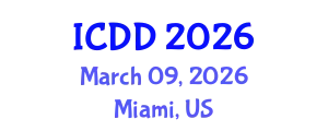 International Conference on Disability and Diversity (ICDD) March 09, 2026 - Miami, United States