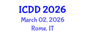 International Conference on Disability and Diversity (ICDD) March 02, 2026 - Rome, Italy