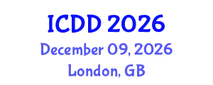 International Conference on Disability and Diversity (ICDD) December 09, 2026 - London, United Kingdom