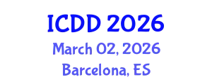 International Conference on Disability and Diversity (ICDD) March 02, 2026 - Barcelona, Spain