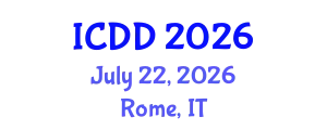 International Conference on Disability and Diversity (ICDD) July 22, 2026 - Rome, Italy