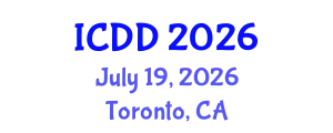 International Conference on Disability and Diversity (ICDD) July 19, 2026 - Toronto, Canada