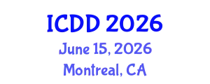 International Conference on Disability and Diversity (ICDD) June 15, 2026 - Montreal, Canada
